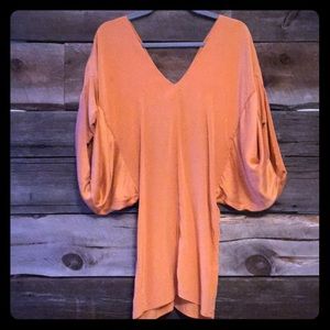 Elegant Kimono-Sleeve Silk Blouse